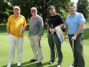 Golf Classic Winning Foursome