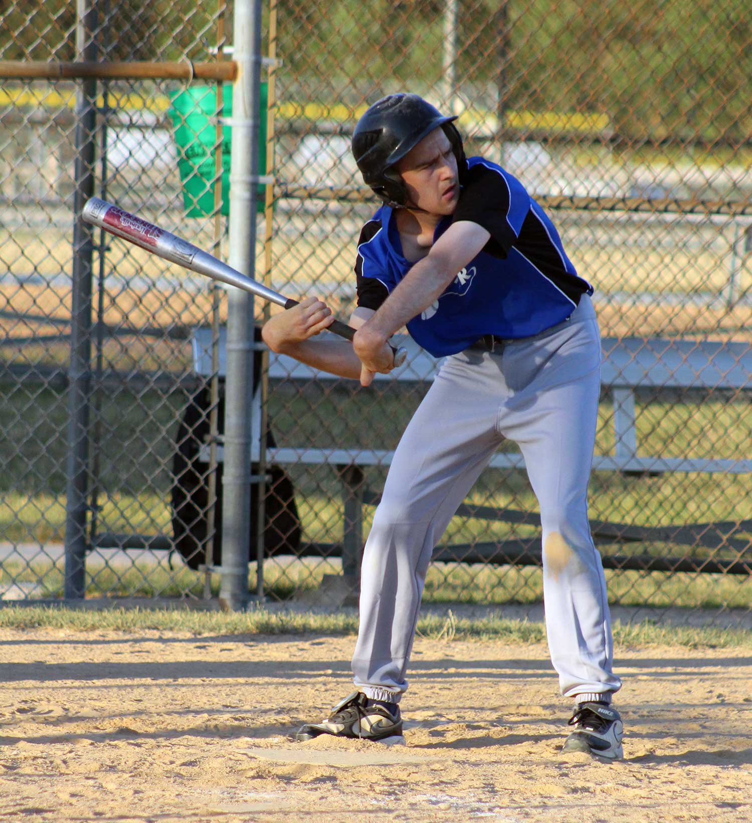 Special Olympics Softball Player at Bat