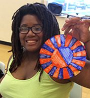 Girl with Craft at Day Camp