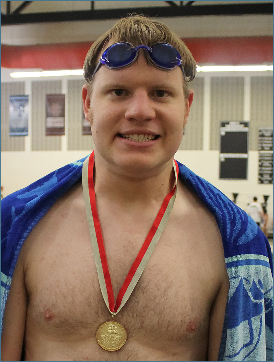 Sam Smetko with Gold Medal