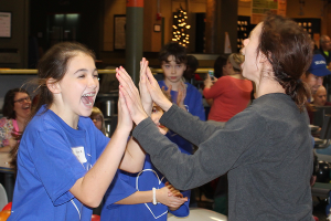 St. Francis Xavier Students Cheer for Participants