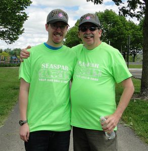 SEASPAR Participant and Father at Walk and Roll-A-Thon