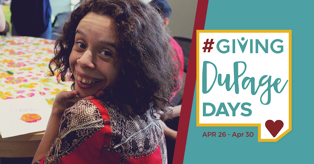Giving DuPage Days is April 26 through April 30. Learn how to give your support.