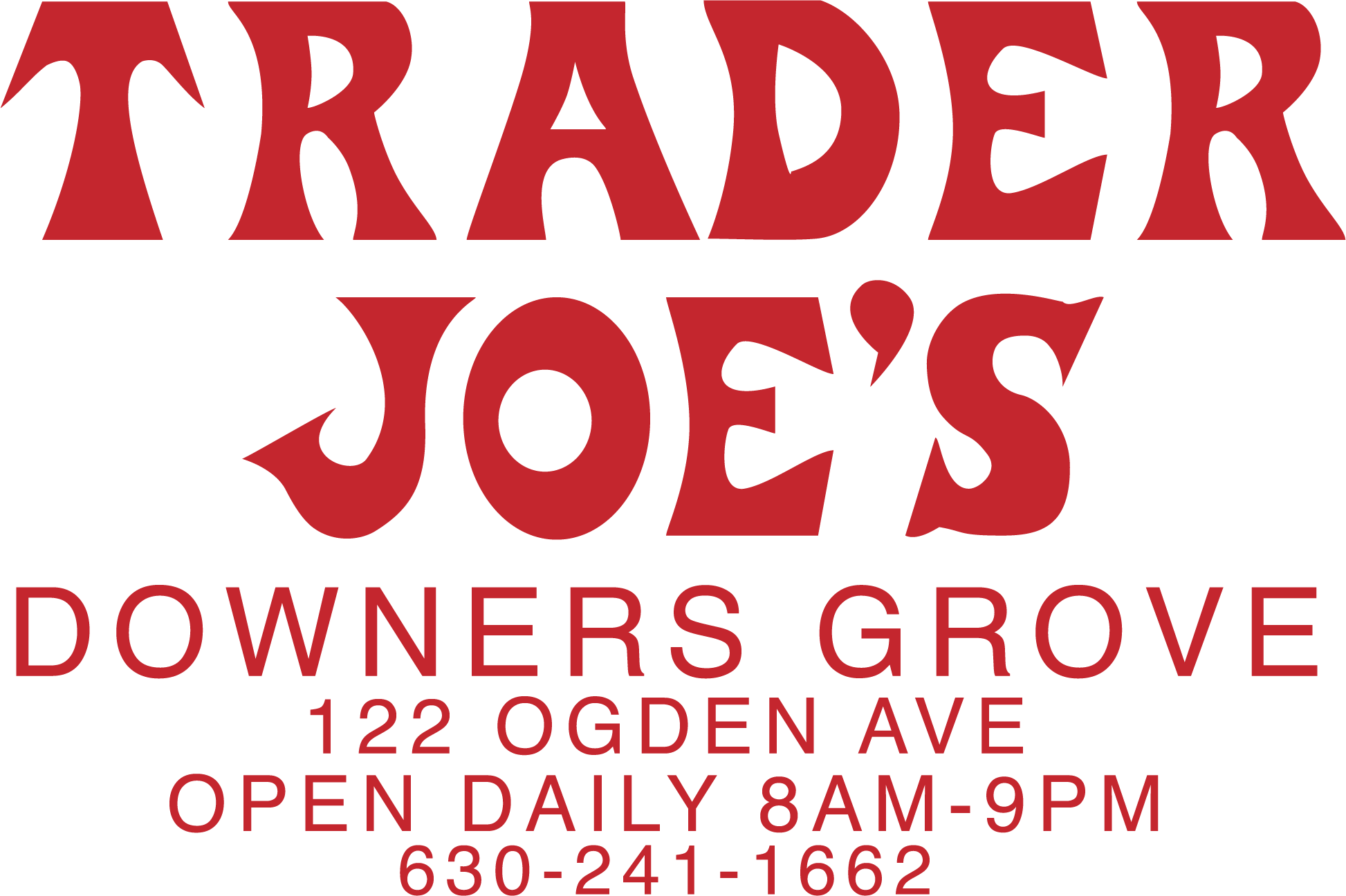 Trader Joe's Downers Grove Logo