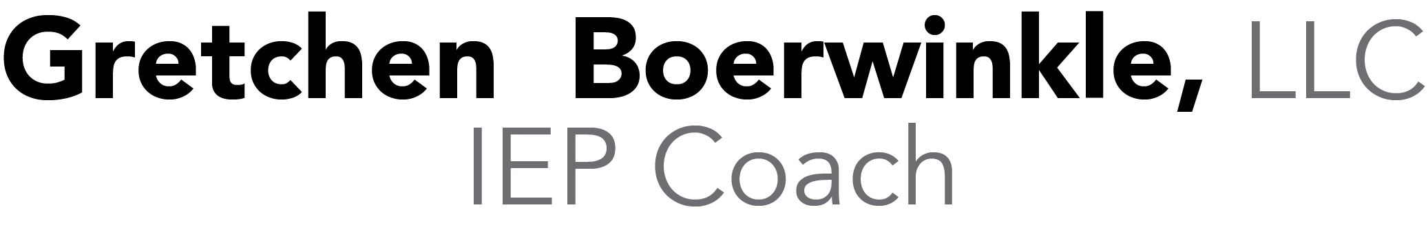 Gretchen Boerwinkle, LLC IEP Coach